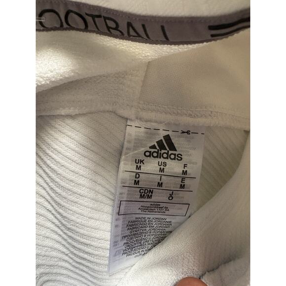 Adidas Primeknit Football Jersey Mens Medium Blue White Stretch Tech A1 DQ3463 - Picture 4 of 4